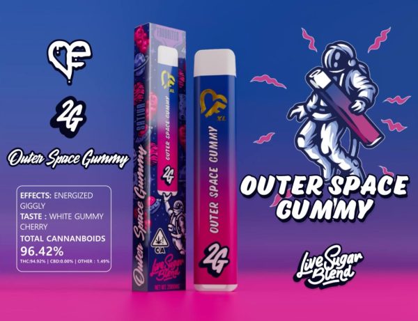 OUTERSPACE GUMMY 🧸, Favorites 2 Gram Disposable, favorites disposable vape, favorite disposable, favorites dispo, favorites disposable, favorites carts